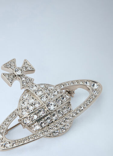LN-CC® - Vivienne Westwood: Bas Relief Brooch - Silver Vivienne Westwood Bas Relief Brooch Silver vvw0366017