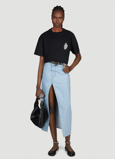 JW Anderson Anchor Patch T-Shirt Black jwa0253009