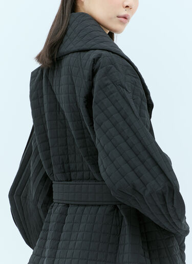 Issey Miyake Quilted Jacket Black ism0255006