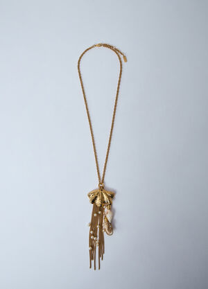 Kuboraum Shell Pendant Necklace Grey kub0361008