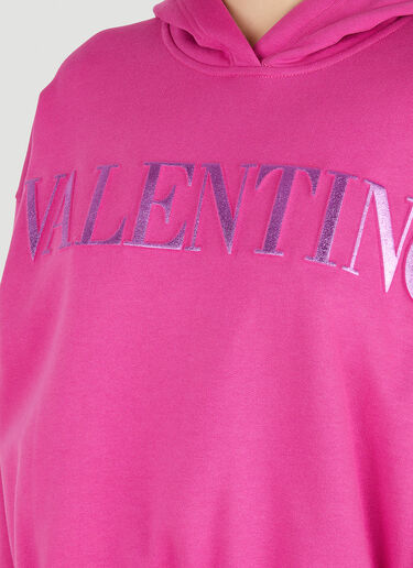 Valentino Logo Hooded Sweatshirt Pink val0247012