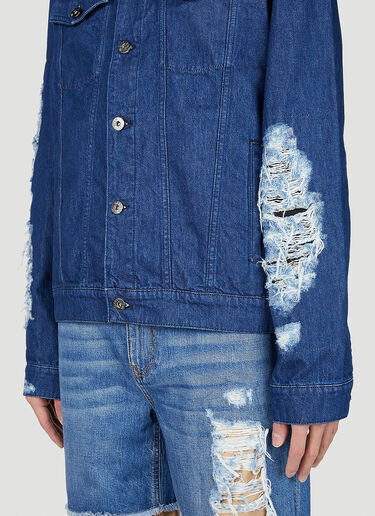 JW Anderson Distressed Denim Jacket Blue jwa0151010