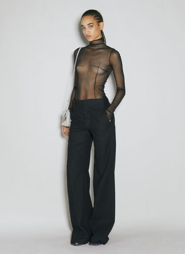 Ann Demeulemeester Maaike Flared Leg Pants Black ann0254003