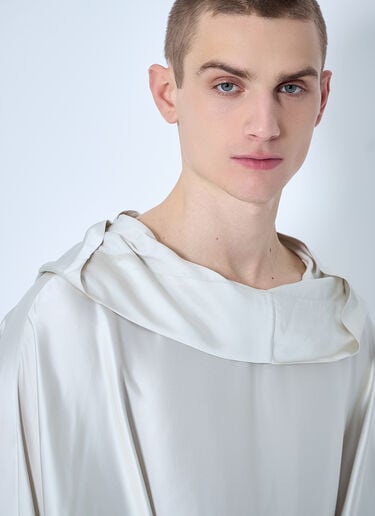 Rick Owens Hooded Tunic Top Beige ric0160008