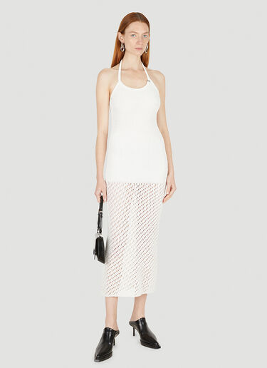 1017 ALYX 9SM Crochet Halter Neck Dress White aly0247045