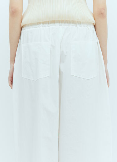 St. Agni Drawstring Pants White sta0255007