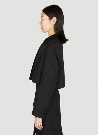 Alexander McQueen Cropped Blazer Black amq0251089