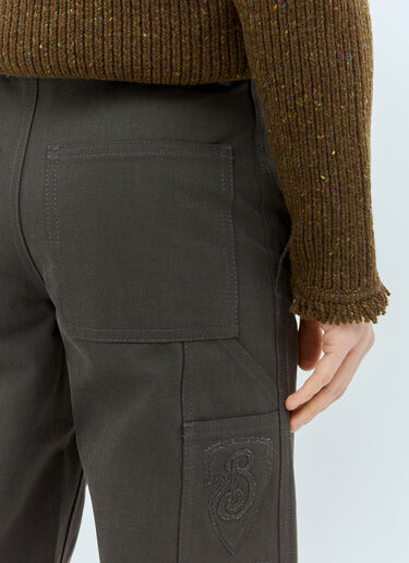 Burberry コットンカーペンターパンツ グレー bur0158002