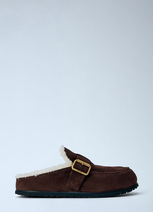 Prada Suede Mules Brown pra0266007