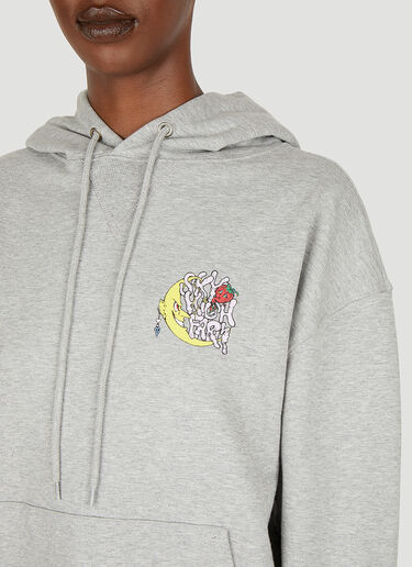 Sky High Farm Workwear Perennial Will Sheldon Print Hooded Sweatshirt Grey skh0350017