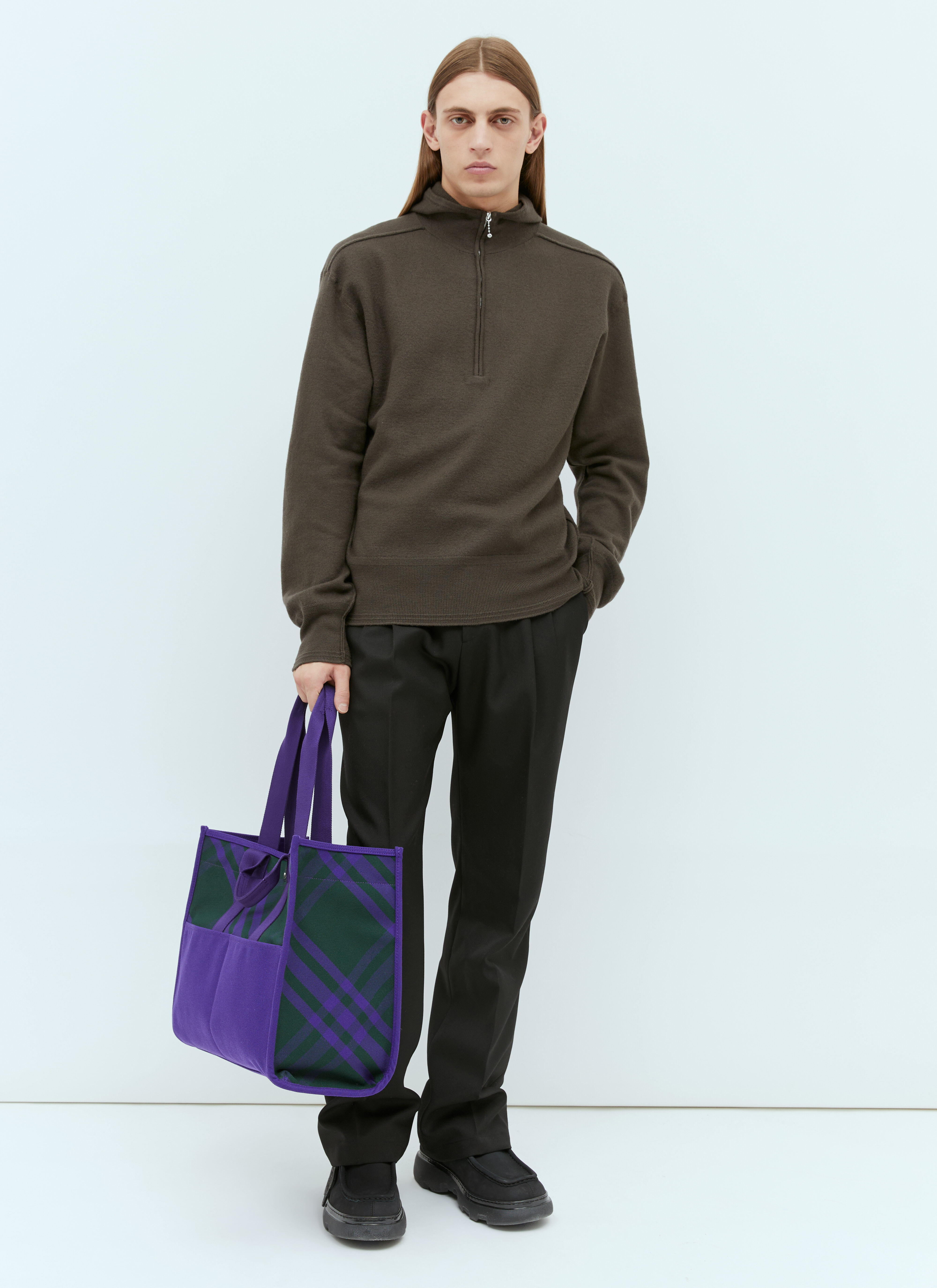 Burberry top purses purple