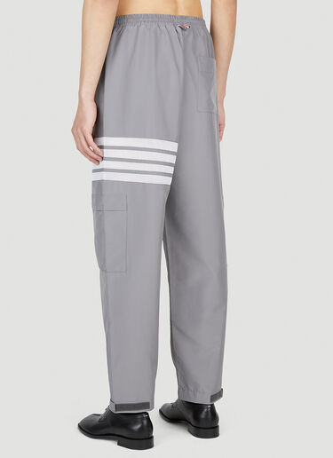Packable Four Bar Pants Thom Browne Packable Four Bar Pants Grey thb0151035