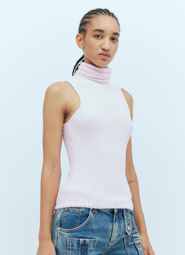 テディニット製ハイネックトップ Blumarine テディニット製ハイネックトップ ピンク blm0253008