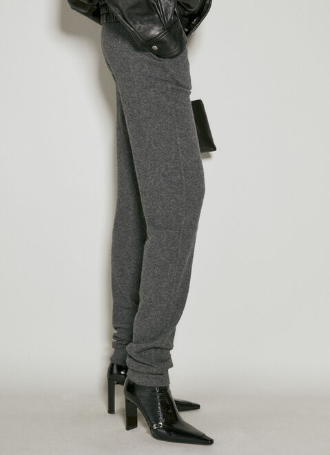 Mugler High-Rise Cashmere Leggings Pink mug0254012