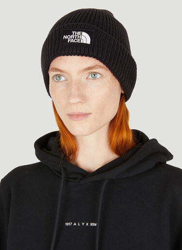 The North Face Elements Logo Patch Beanie Hat Black tne0247005