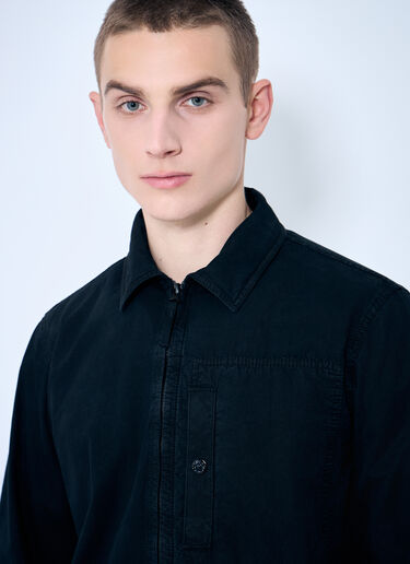 Stone Island Cotton Overshirt Black sto0160011
