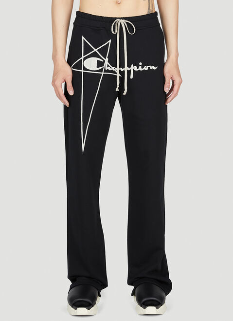 Rick Owens x Champion Dietrich Track Pants Black roc0153003