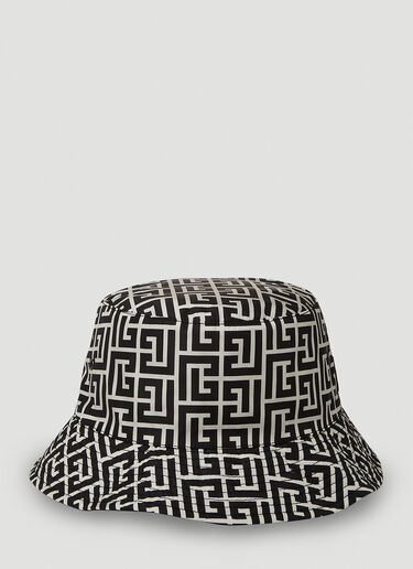 Balmain Monogram Bucket Hat Black bln0151054