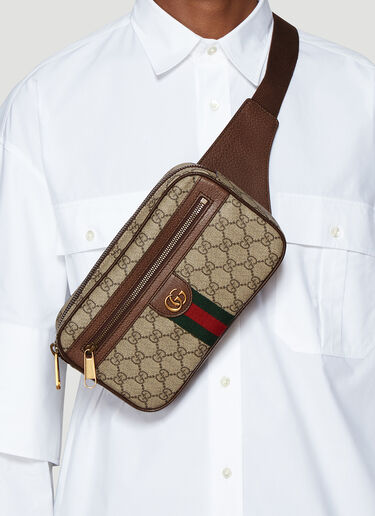 Gucci Ophidia GG 徽标腰包 米 guc0137055