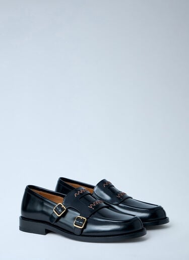 Marni Double Monk Strap Loafers Black mni0263017