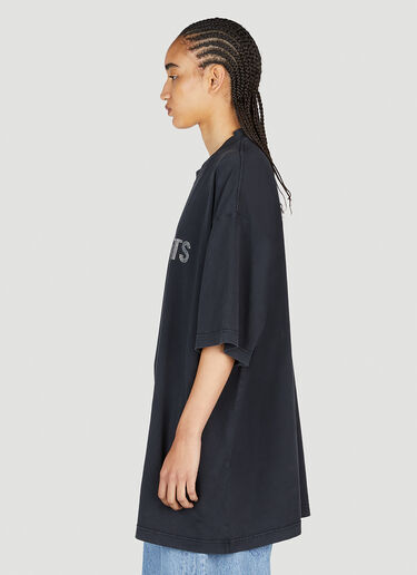 VETEMENTS クリスタルロゴTシャツ ブラック vet0254018