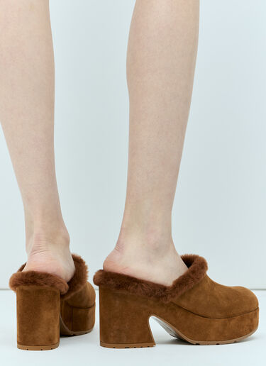 Gianvito Rossi Lys Suede Clogs Brown gia0255001