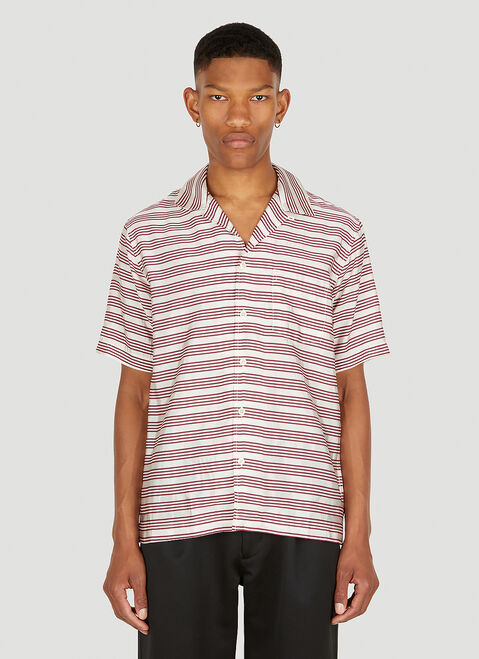 Soulland Orson Stripe Shirt Pink sld0352002