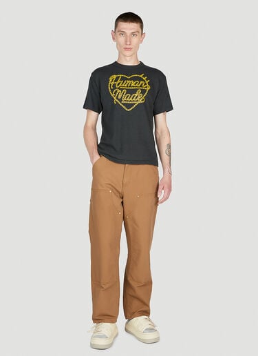Human Made Heart Logo T-Shirt Black hmd0152016