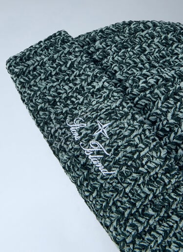LN-CC® - Stone Island: Ribbed Knit Beanie - Green Stone Island Ribbed Knit Beanie Green sto0165032