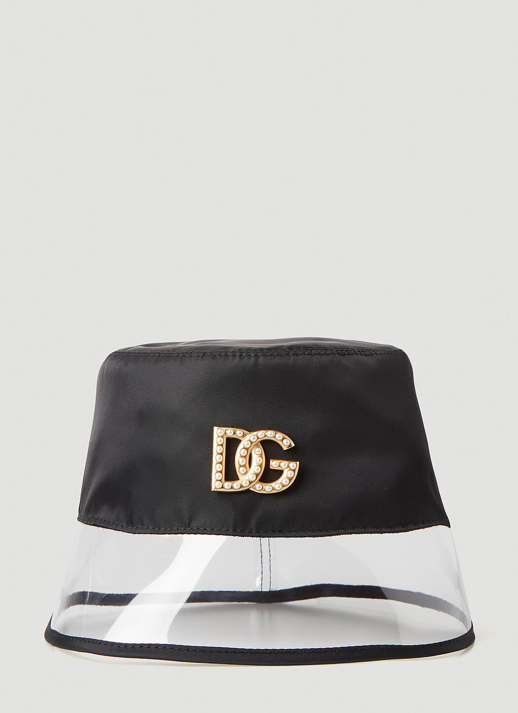 Saint Laurent Embellished Logo Bucket Hat Black sla0244017