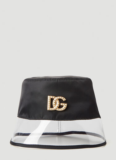 Dolce & Gabbana 带缀饰徽标渔夫帽 黑色 dol0246058