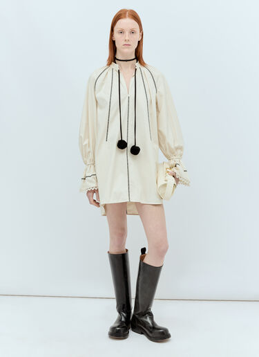 Max Mara 트윌 셔츠 원피스  크림 max0255017