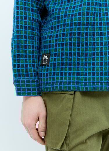 Check Mate Flannel Zip-Up Shirt Brain Dead Check Mate Flannel Zip-Up Shirt Blue bra0154007