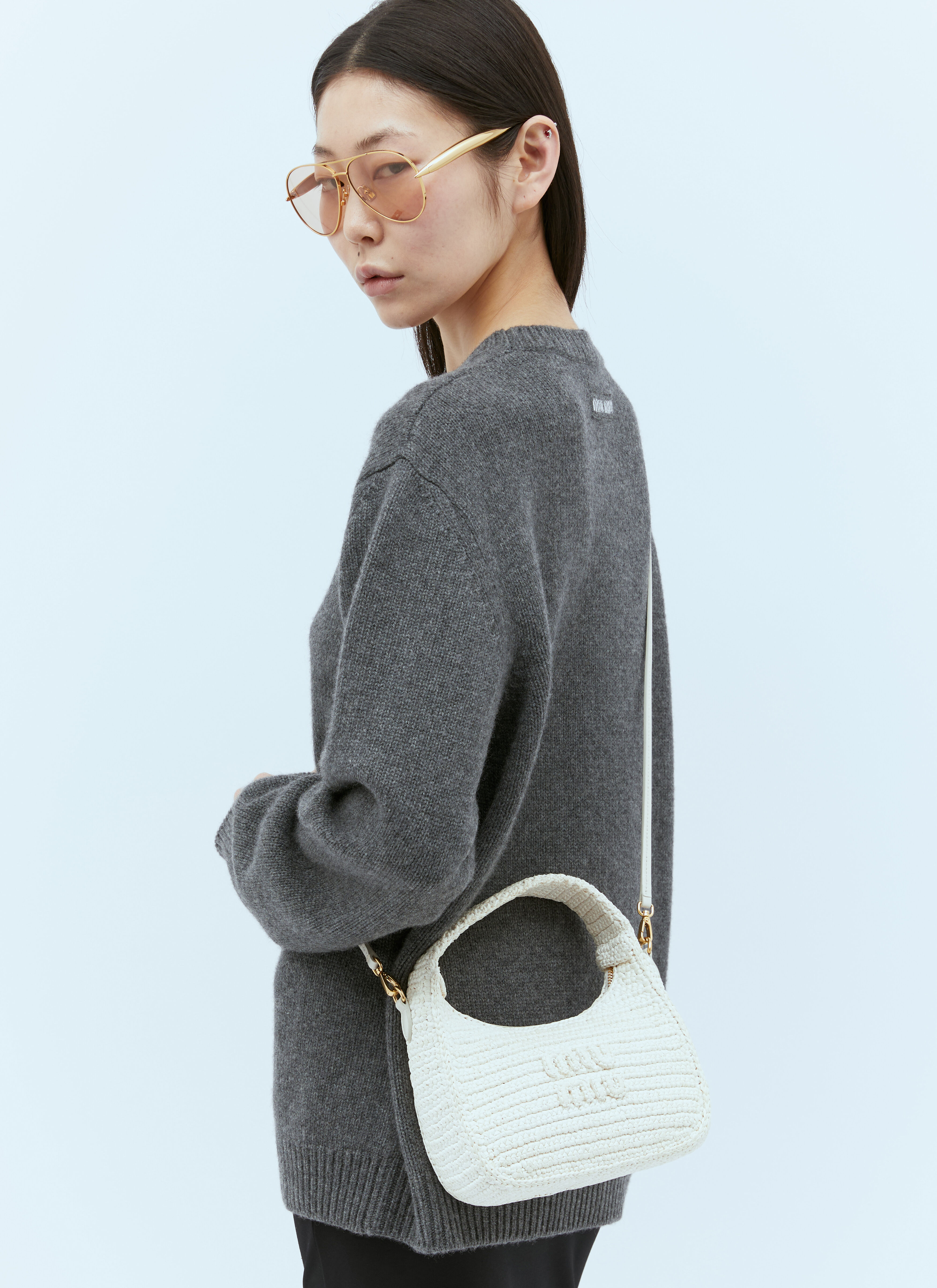 White 90s shoulder bag 2025