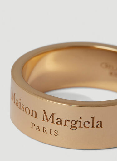 Maison Margiela 徽标刻花戒指 铜色 mla0151069