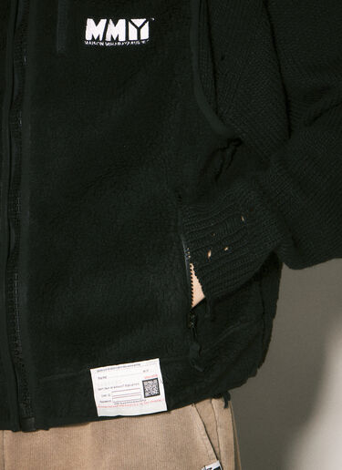 Maison Mihara Yasuhiro 와이드 백 보아 베스트 블랙 mmy0158007