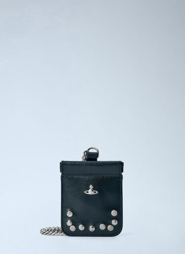LN-CC® - Vivienne Westwood: Coin Pouch With Chain - Black Vivienne Westwood Coin Pouch With Chain Black vvw0365002