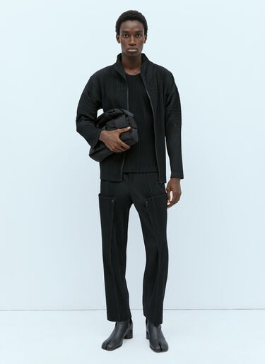 플리츠 티셔츠 Homme Plissé Issey Miyake 플리츠 티셔츠 블랙 hmp0154012