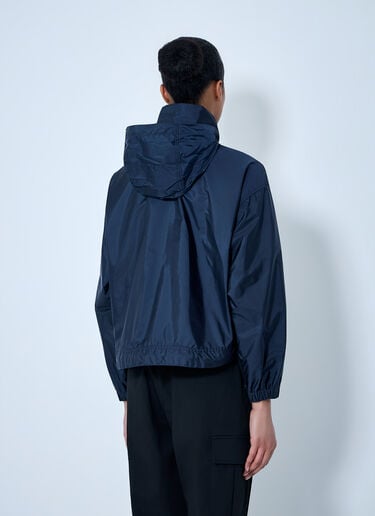Moncler High-Neck Zip-Up Jacket Navy mon0264011