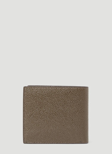 Thom Browne Bi-Fold Pebble Leather Wallet Brown thb0153013