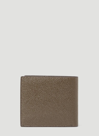 Thom Browne Bi-Fold Pebble Leather Wallet Brown thb0153013