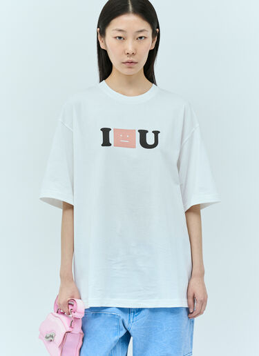 Acne Studios Face Logo T-Shirt White acn0355001