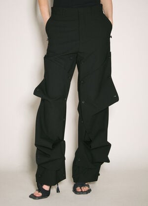 Y/Project Button Panel Pants Black ypr0358011