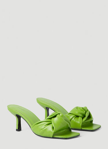 BY FAR Lana Mid Heel Mules Green byf0247027