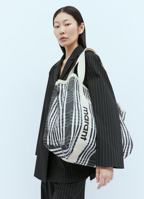 Jacquemus Darwen Check Tote Bag Ivory jac0254089