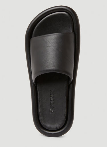 JW Anderson Bumper Flat Sandals Black jwa0249004