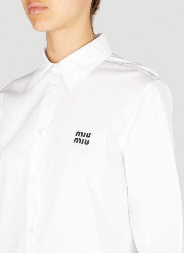 Miu Miu Classic Button Down Shirt White miu0252014