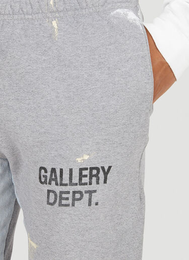Gallery Dept. Logo Print Flare Track Pants Grey gdp0147035
