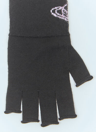 Vivienne Westwood Fingerless Orb Gloves Black vvw0158013