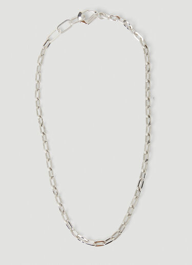 Bottega Veneta Chain Necklace Silver bov0151102